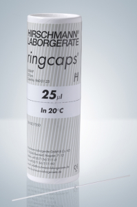 Mikropipetten mit Ringmarke, Standardgrösse, 25 µl, 250 St.