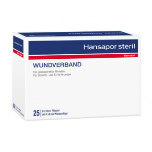 Hansapor steril Wundverband 6 x 7 cm, 25 St.