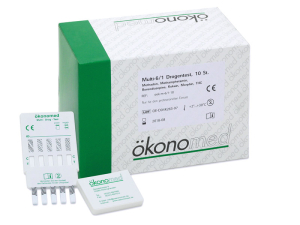 ökonomed Multi-6/2 Drogentest, Eintauchtest, BZO, THC, COC, MTD, AMP, MOR, 10 St.