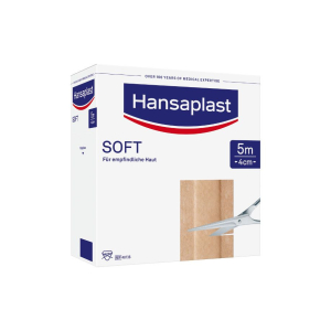 Hansaplast Soft, Wundverband, unsteril, 5,00 m x 4 cm