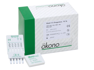 ökonomed Multi-7/3 Drogentest, Eintauchtest, AMP, BZO, BUP, THC, COC, MTD, MOR, 10 St.