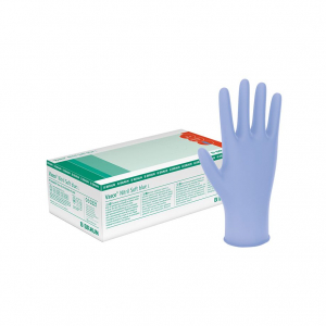 Braun Vasco Nitril Soft blue U.-Handschuhe, PF, Gr. L, unsteril, 200 St.