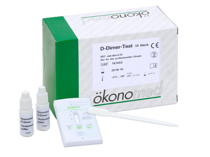 ökonomed D-Dimer Test, 10 Testkassetten