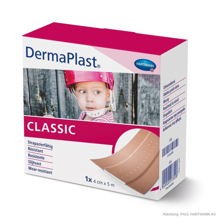 DermaPlast Classic, Wundplaster, 6 cm x 5 m