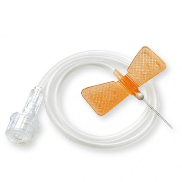 Wing-Flo Flügelkanüle, Perfusionsbesteck, G 25, orange, 0,5 x 19