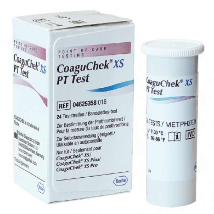 CoaguChck XS PT Testreifen, Import, 24 St.