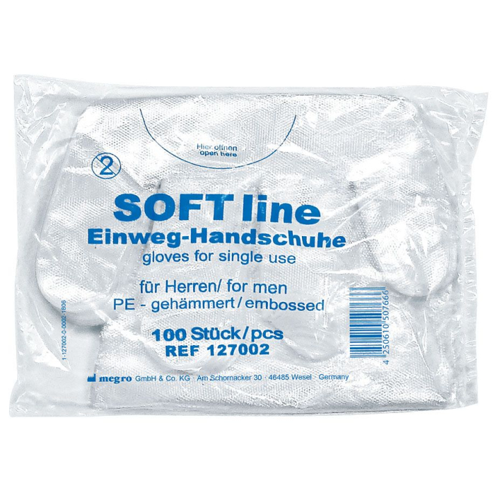 Polyethylen-SOFT line, Handschuhe, für Herren, Beutel (100 St.)