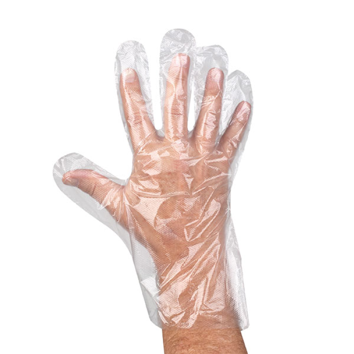 Polyethylen-Handschuhe für Herren, Untersuchshandschuhe,Soft-Hand, 100 St.