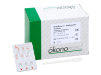 ökonomed Multi-Drug 5/1 Testkassette, Pipettiertest, BZO, COC, MOR, THC, AMP, 10 St.