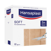 Hansaplast Soft, Wundverband, unsteril, 5,00 m x 8 cm