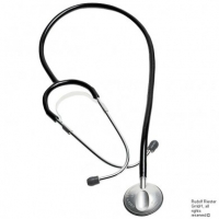 Riester anestophon Stethoskop schwarz, aus Aluminium, speziell für Schwestern und Pflegepersonal, 1 St.