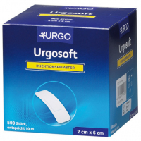 Urgosoft Injektionspflaster weiss, 2 x 6 cm, rundklebend, 500 St.